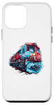 Coque pour iPhone 12 mini Train rouge audacieux avec style graffiti urbain