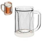 Summer Liquid Refrigerator Frozen Cup Double Layer Freezer Beer Mugs