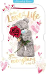 3D Holographic Keepsake Love Of My Life Valentine's Day Card