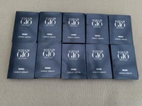 Lot 10 x Giorgio Armani Acqua Di Gio Profondo Parfum Perfume Sample Spray 1.2ml