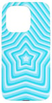 Coque pour iPhone 15 Pro Blue Star Retro Coffee Latte Y2K Motif esthétique