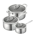 Allround 3pc Saucepan & Casserole Set