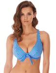 Freya Womens Beach Hut High Apex Bikini Top - Blue material_polyamide - Size 34D