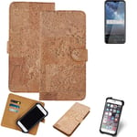 FOR Nokia 2.2 SMARTPHONE CASE COVER WALLETCASE CORK