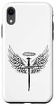 Coque pour iPhone XR Coque de protection pour téléphone portable Jésus sur la croix - Sweat à capuche - Ailes - Croix