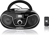 RCD - S70BT  Portable  Boombox  CD  Player  with  Remote  Control ,  FM  Radio ,