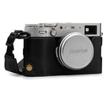 MegaGear MG1894 Étui en Cuir véritable pour Appareil Photo Fujifilm X100V Noir