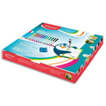 Maped Schoolpack Feas Marker peps - 168 feutres + chiffonettes capuchons de rechange 12 couleurs