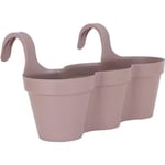 ARTEVASI Pot de fleurs pour balcon Capri Individ - 30,5 x 54 x H 28 cm - 11 L - Gris taupe