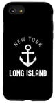 Coque pour iPhone SE (2020) / 7 / 8 Long Island New York Vintage Ancre LI NY établie en 1640