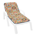 Coussin Longues Souple Mosaïque Sicile Chaise Longue Transat Jardin Moderne