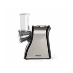 Livoo - Râpe électrique multifonction DOP192-200W, acier inoxydable, 4 cônes inclus, facile d'utilisation, goulotte 4,5cm