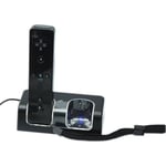 MP power @ Noir Charge Support de Charge Station 2 Port +2 BATTERIE 2800mAh Pour Nintendo Wii WIIMOTE MANETTE telecommande