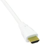 World of Data - 1m WHITE v1.4 4K HDMI Cable - Compatible with xBox One, Series X, Series S, PS3, PS4, PS5