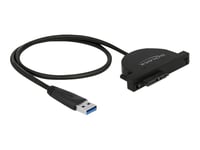 Delock Usb 3.0 To Slim Sata Converter - Kontrollerkort - Sata 6Gb/S - Usb 3.0 - Svart