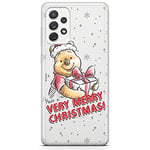 ERT GROUP mobile phone case for Samsung A52 5G / A52 LTE 4G / A52S 5G original and officially Licensed Disney pattern Winnie the Pooh and friends 024, partially transparent