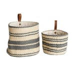 Bloomingville - Laundry Wall Basket, Grey, Jute