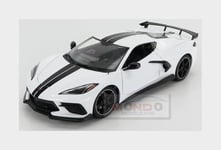 1:18 Maisto Chevrolet Corvette Stingray 2020 White MI31455W Modellino