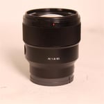 Sony Used FE 85mm f/1.8 Prime Lens