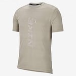 Nike M NK Dry Miler SS PO GX FF T-Shirt Homme, String/(White), FR : XL (Taille Fabricant : XL)