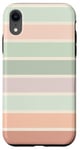 Coque pour iPhone XR Style minimaliste bohème désert, sauge, menthe, blush, corail et terre