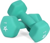 Yes4All Hex Neoprene Weights Dumbbells Set Pair (1 kg to 7 kg) - Dumbbell Set, 