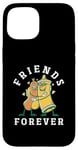 Coque pour iPhone 15 Hot-dogs Mustard Love de Friends Forever