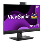 Ecran 27" Viewsonic VG2756V-2K 16:9 QHD LED IPS 5ms 350 CD/m² Webcam intégrée HDMI, DisplayPort, Ethernet, USB, Type C, HPs Pied Ergonomique inclinable Pivot