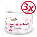 3 Pack Inositol + Folic Acid 800mcg  600g powder Vita World German Pharmacy