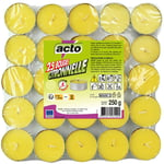 Acto - Lot de 25 Bougies Citronnelle Compactes: Protection 4 heures contre les Moustiques