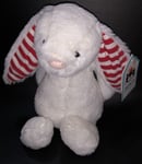 Jellycat “I am Small Bashful Candy Stripe Bunny” Rare Soft White Rabbit NEW Tags