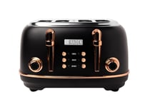 Haden 205377 Heritage Black & Copper 4 Slice Toaster