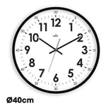 Orium Horloge murale silencieuse à quartz - diamètre 40 cm noir