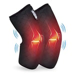 Comfier Heated Knee Massager, Knee Brace Wrap with Massage,Vibration,Heating Pad for Knee, Leg Massager, Heated Knee Pad for Stress Relief, Birthday Gifts for Her Him,Gifts for Men/Women