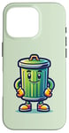 iPhone 16 Pro Garbage Trash Can Cartoon Character Design Case