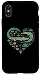 iPhone X/XS Cute Alligator Heart Crocodile Gator for Kids Case