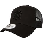 casquettes Homme, New Era Clean Trucker New York Yankees MLB Cap, Noir