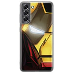 ERT GROUP mobile phone case for Samsung S21 FE original and officially Licensed Marvel pattern Iron Man 021 optimally adapted to the shape of the mobile phone, case made of TPU