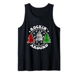 Rockin Around The Christmas Tree Plaid Matching Family Xmas Tank Top