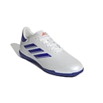 adidas Mixte Copa Pure II Club Football Boots Indoor Chaussures, Cloud White/Lucid Blue/Solar Red, 45 1/3 EU