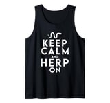 Retro Herp Keeping Keep Calm And Herp On Herp Keeper Tank Top