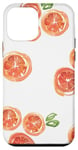 Coque pour iPhone 12 mini Motif orange sur fond blanc vif et amusant