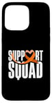 Coque pour iPhone 15 Pro Max Orange Ribbon Support Squad Sensibilisation à la sclérose en plaques