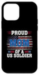 Coque pour iPhone 12 mini Veteran American USA Flag Patriot Proud Mom Of A US Soldier