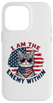 Coque pour iPhone 14 Pro Max I Am The Enemy Within Harris vs Trump Élection américaine 2024 drôle