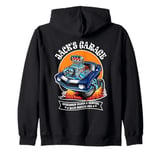 Jack's Garage Hotrod Classic Car Design for the Name Jack Zip Hoodie