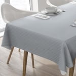 Home Direct Nappe Toile cirée PVC Rectangulaire 140 x 200 cm Gris Clair