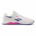 Reebok Women's Nano X4 Sneaker, Chalk/STEPUR/LASPIN, 3 UK