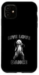 Coque pour iPhone 11 Live Love Dance Panda Groove Fun