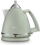 De'Longhi Argento Flora KBX3016.GR Kettle with 1.7L Capacity, 360 Swivel Base &